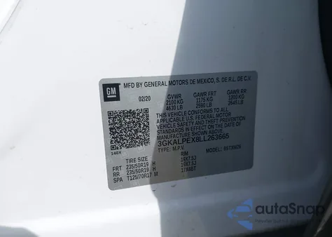 2020 GMC Terrain Fwd Slt from USA, damaged, VIN 3GKALPEX8LL263665